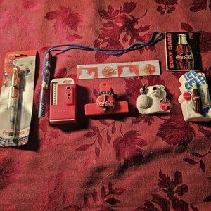 Vintage 90's Coca Cola Collectors Bundle, Set of Eight Items!